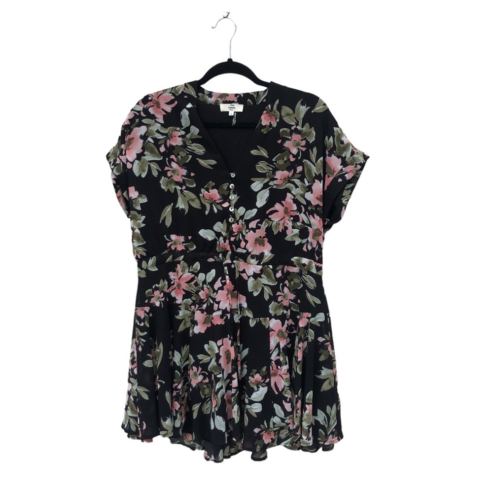 Entro Floral Short Sleeve Dress size Small - Picture 3 of 8